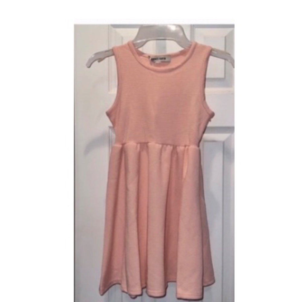 NWT Grace Karin Girls Pink Skater Dress Classic Pink Barbie 11-12 y 10-12